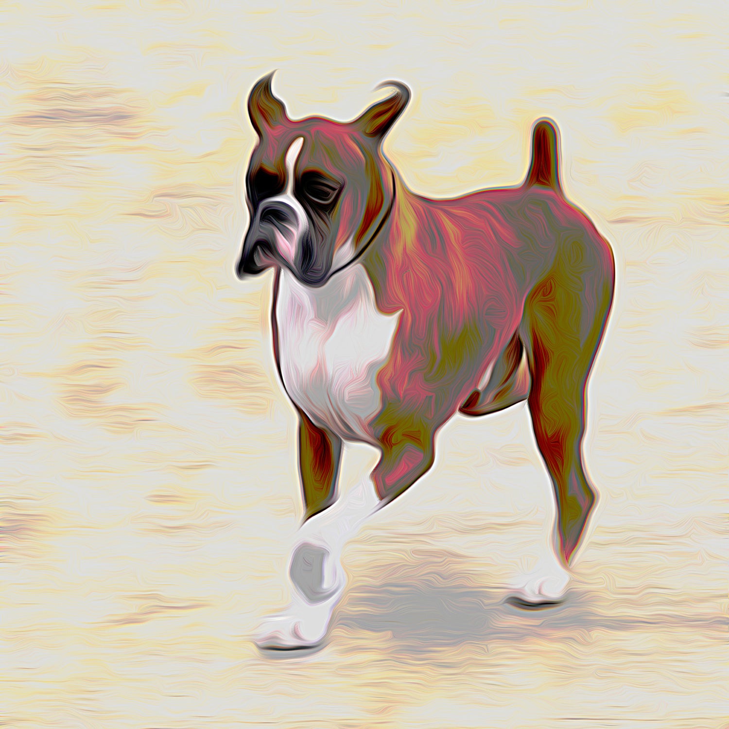 Buy Boxer Dog Art | Roscoe & Charlie