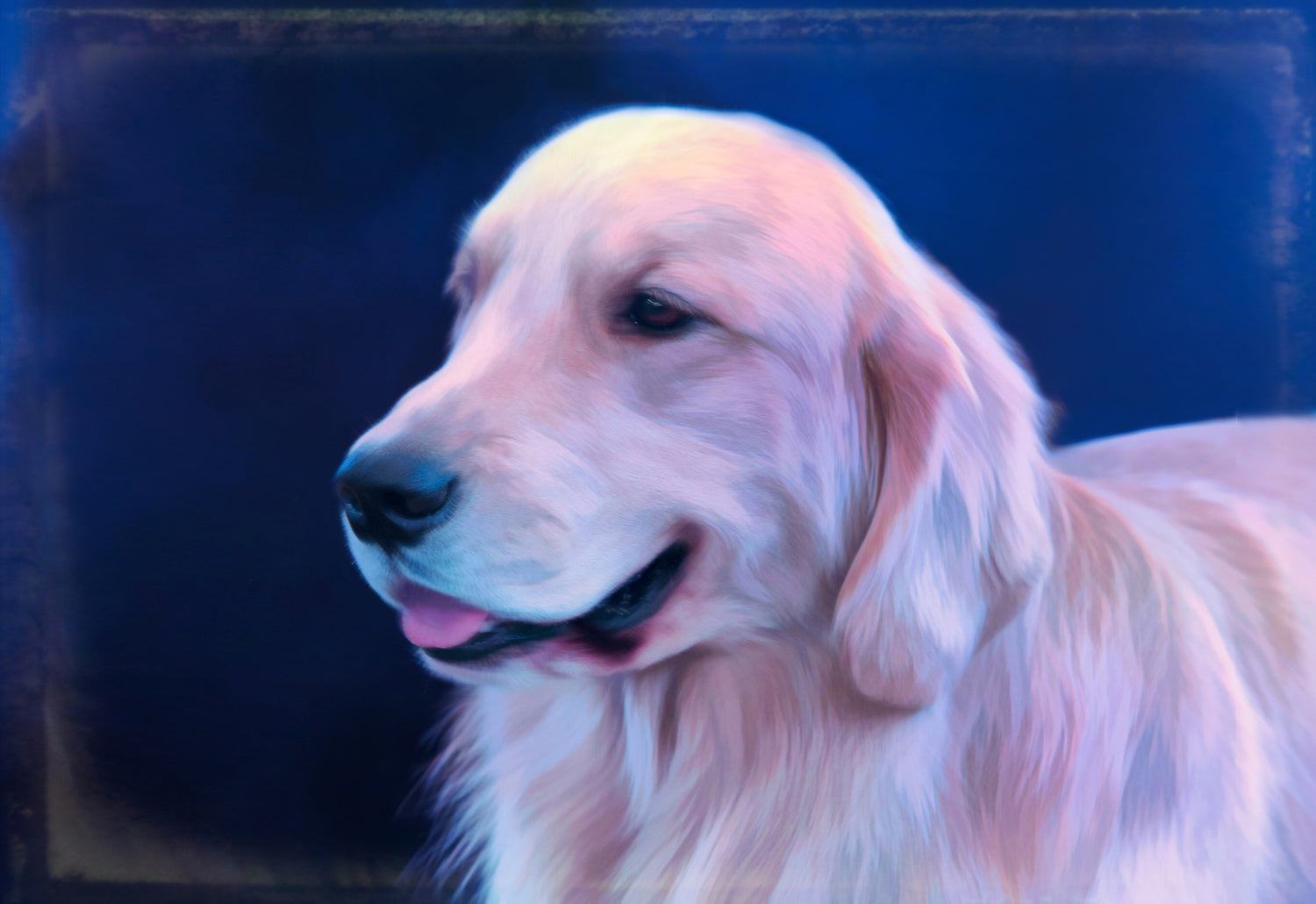 Buy Smiling Golden Retriever Painting | Roscoe & Charlie