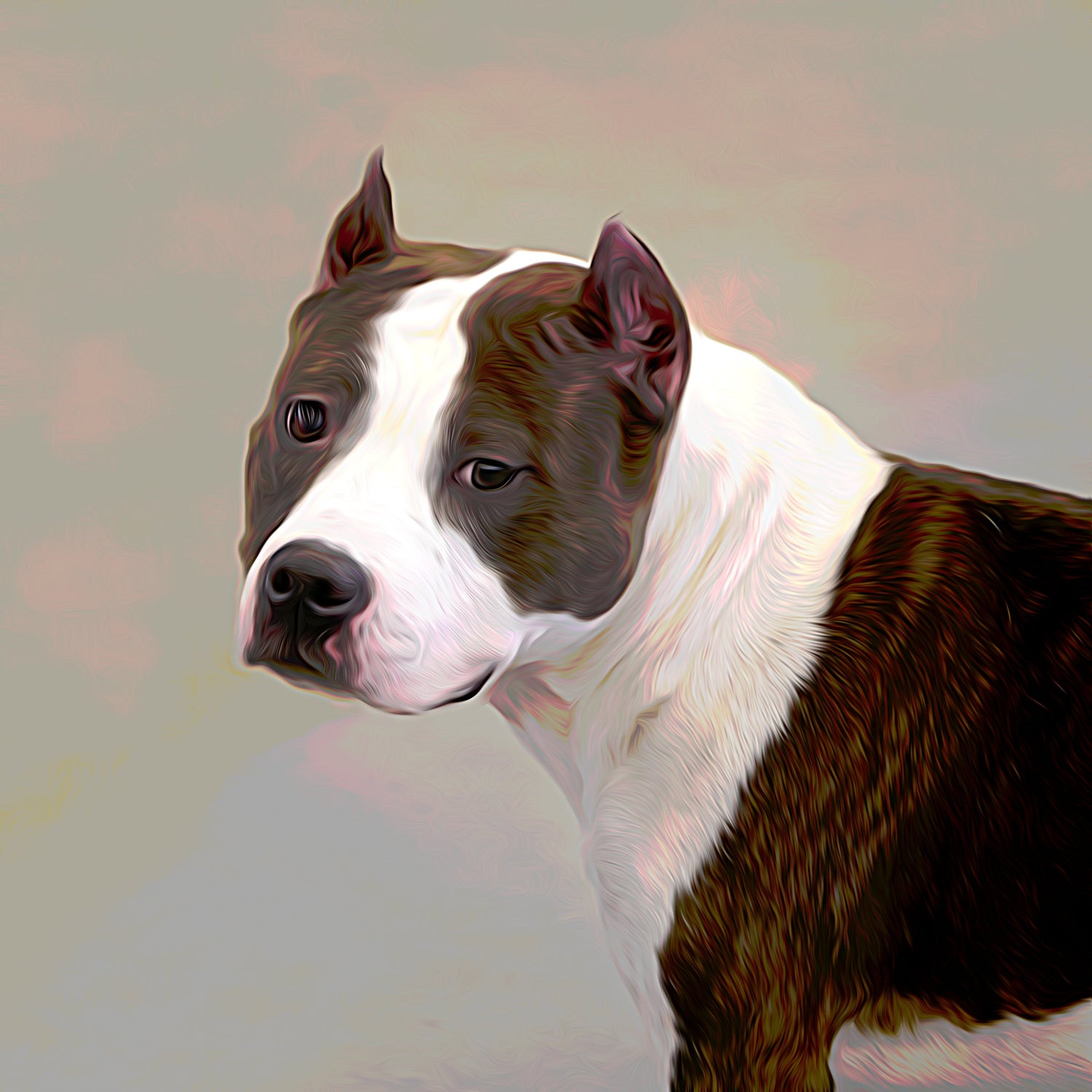 Buy Staffordshire Terrier Dog Art | Roscoe & Charlie