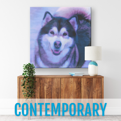 Personalized Dog Gallery Canvas (Square)