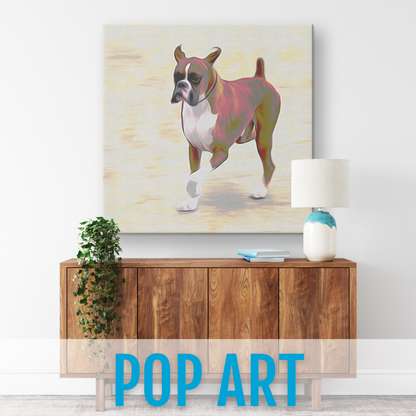 Personalized Dog Gallery Canvas (Square)