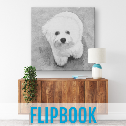 Personalized Dog Gallery Canvas (Square)