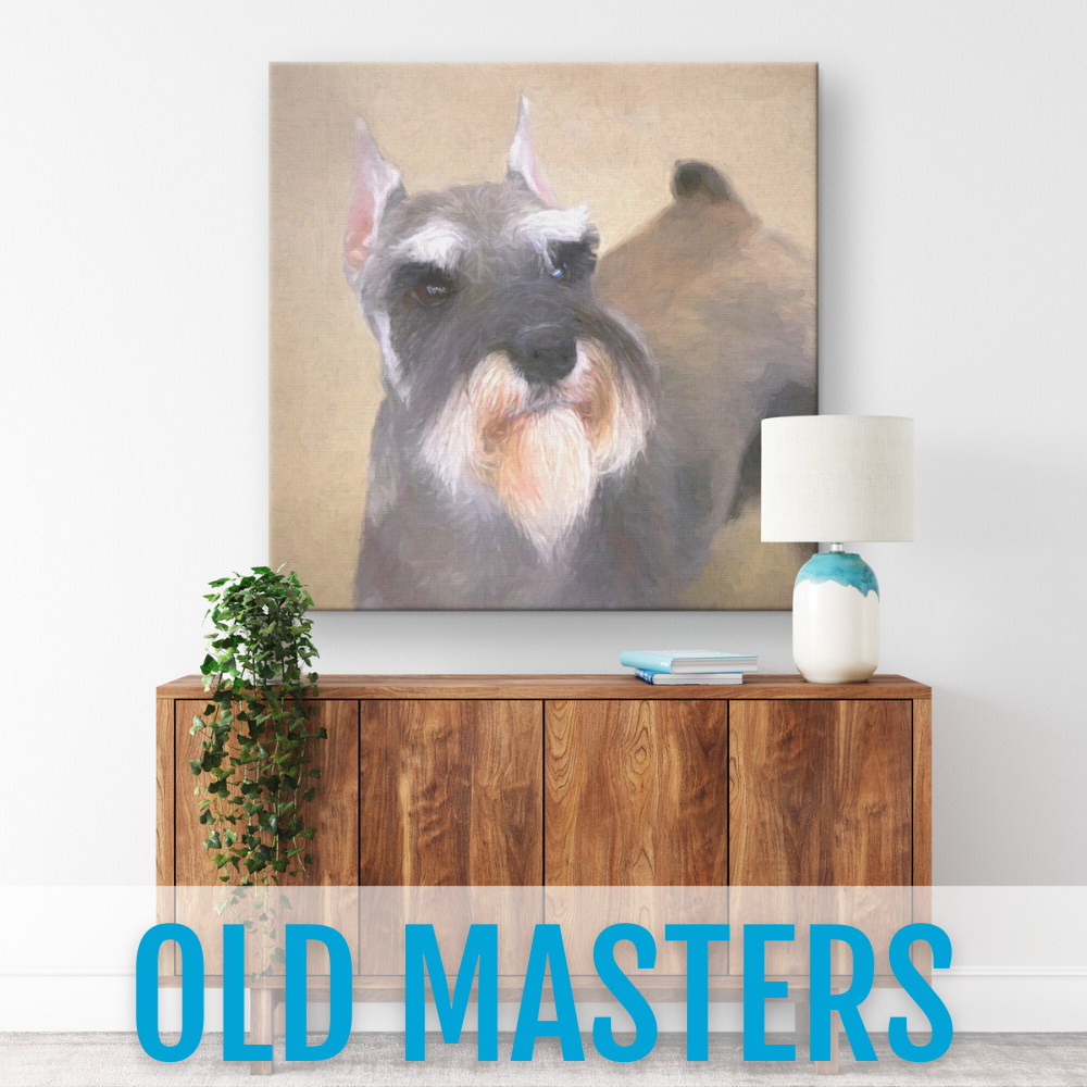 Personalized Dog Gallery Canvas (Square)