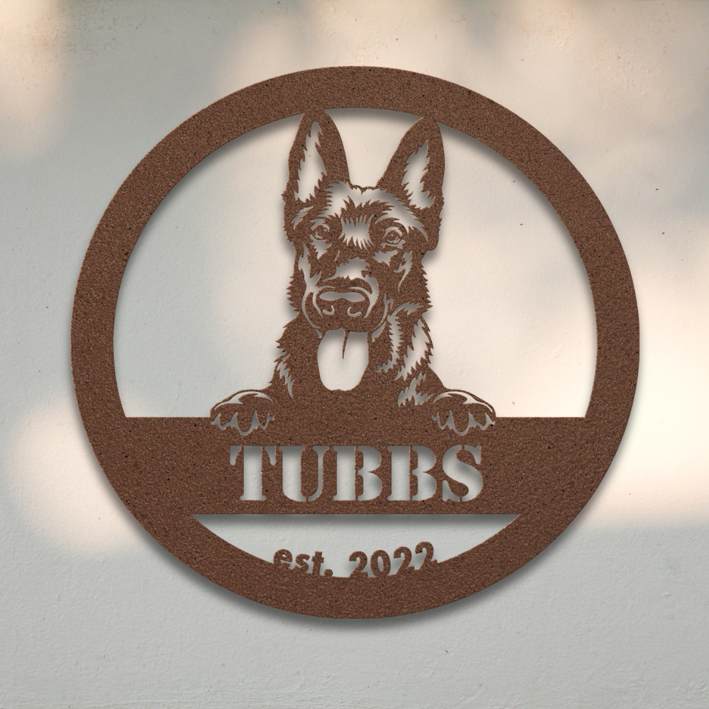 Dutch Shepherd | Personalized Metal Sign