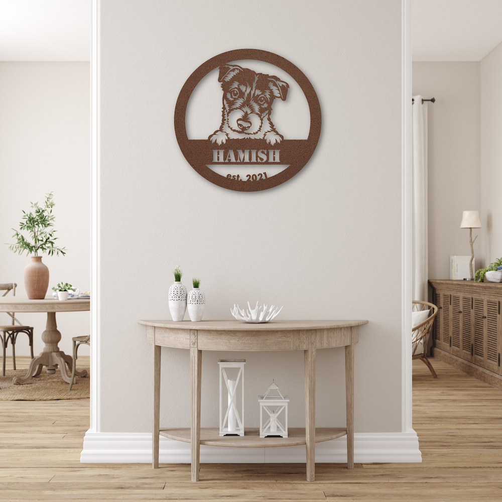 Border Terrier | Personalized Metal Wall Art