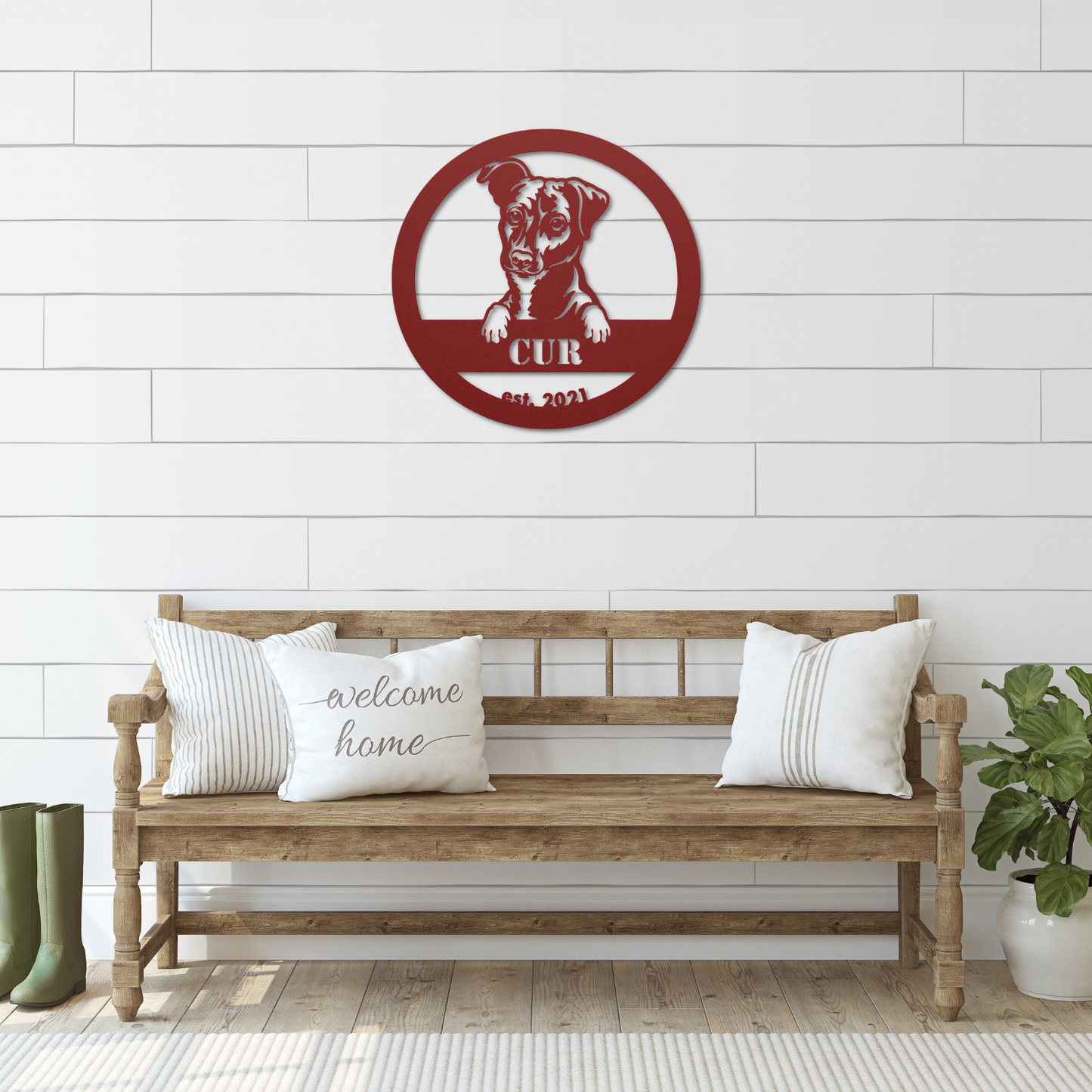 Mountain Cur | Personalized Metal Wall Art