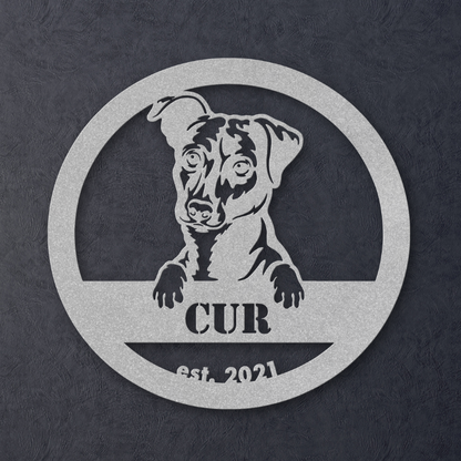 Mountain Cur | Personalized Metal Wall Art