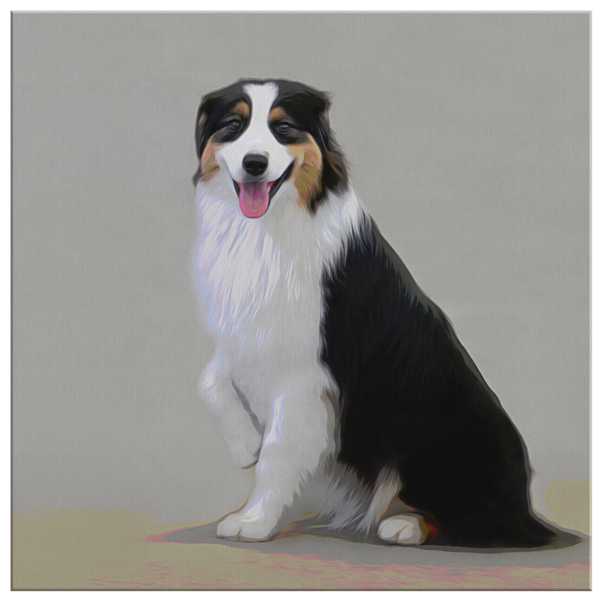 Buy canvas art with Australian Shepherd prints online | Roscoe & Charlie