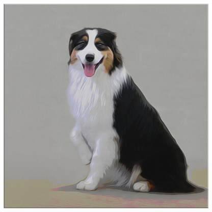 Buy canvas art with Australian Shepherd prints online | Roscoe & Charlie