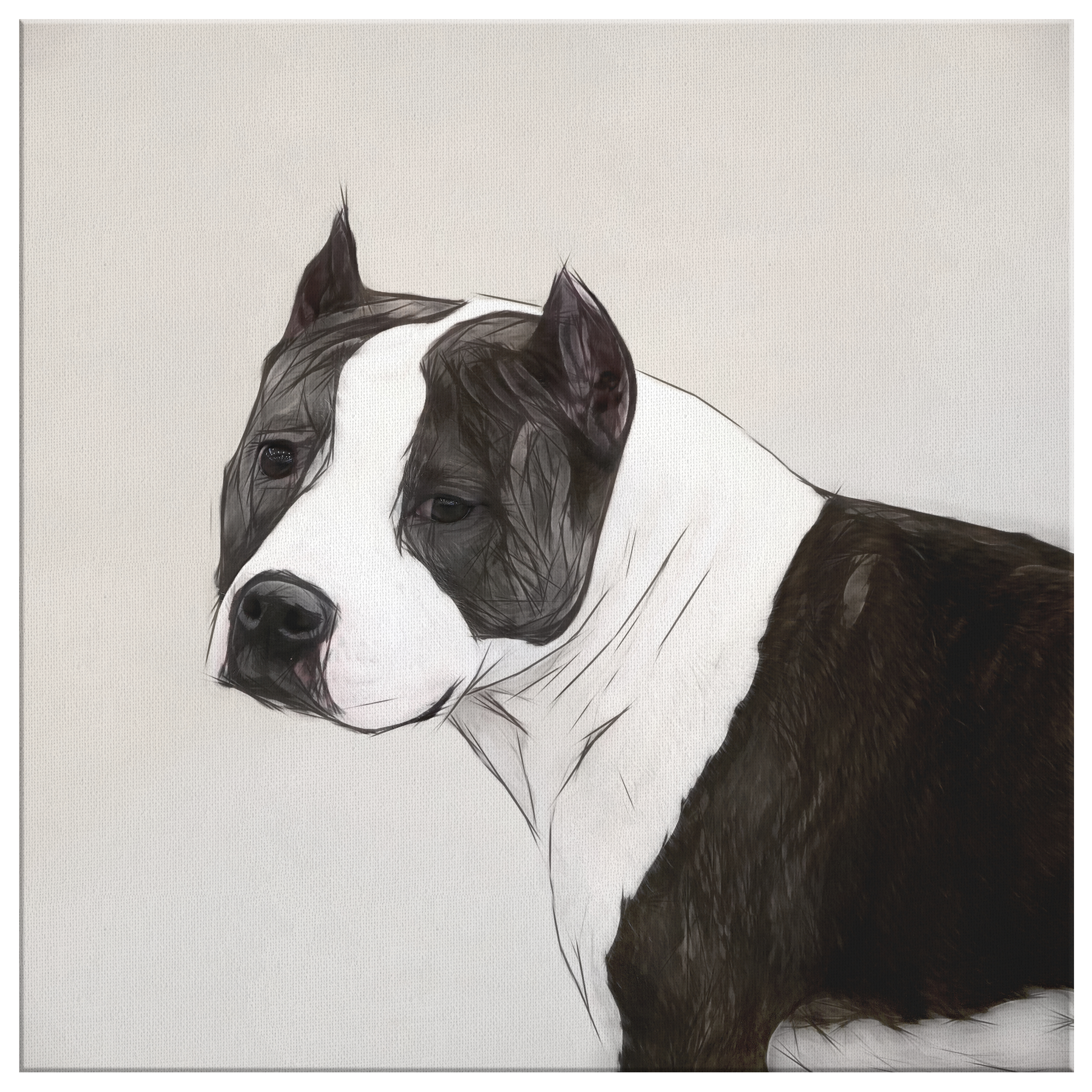 Buy Staffordshire Terrier art prints online | Roscoe & Charlie