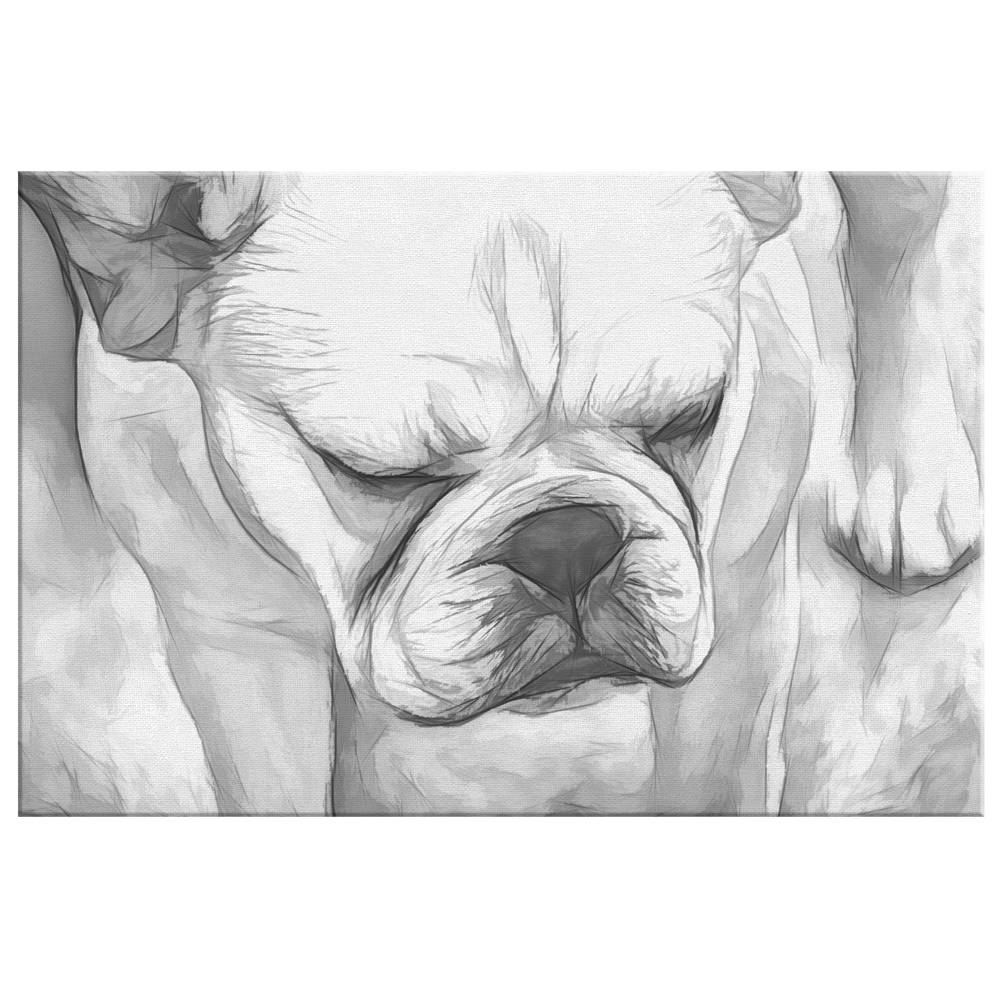 Buy canvas art with French Bulldog | Roscoe & Charlie