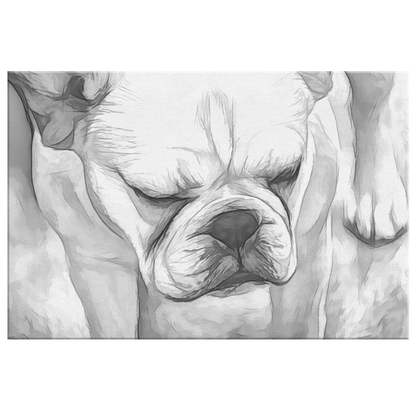 Buy canvas art with French Bulldog | Roscoe & Charlie