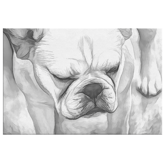 Buy canvas art with French Bulldog | Roscoe & Charlie