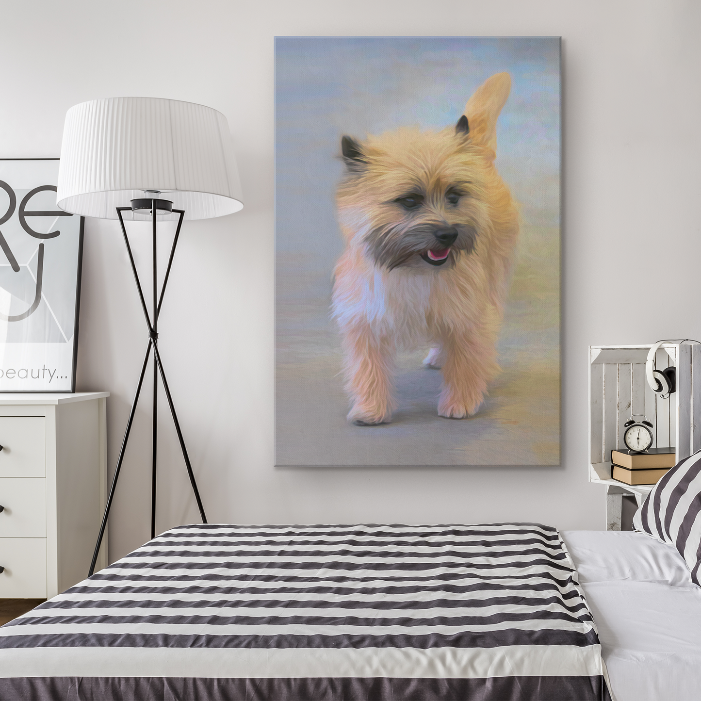 shop for canvas wall art with Cairn Terrier prints online | Roscoe & Charlie