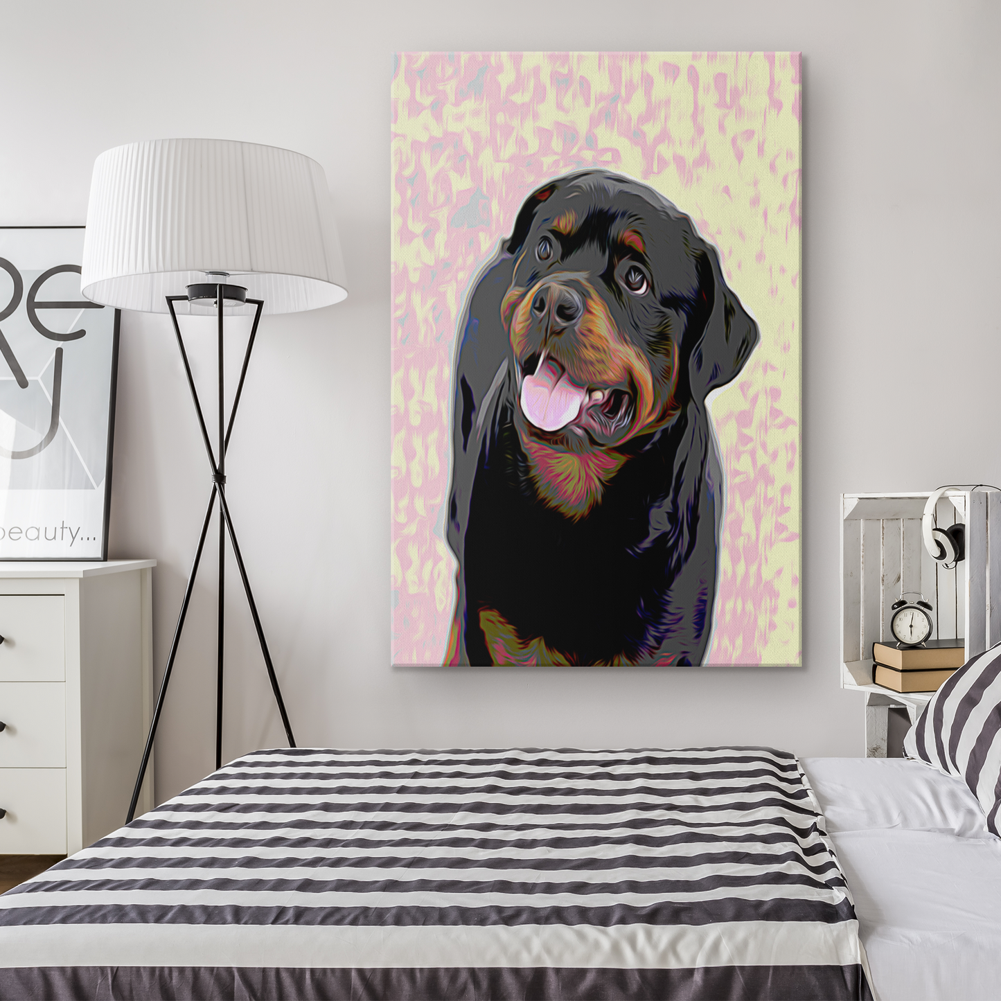 Shop for Rottweiler Wall Art Canvas online | Roscoe & Charlie