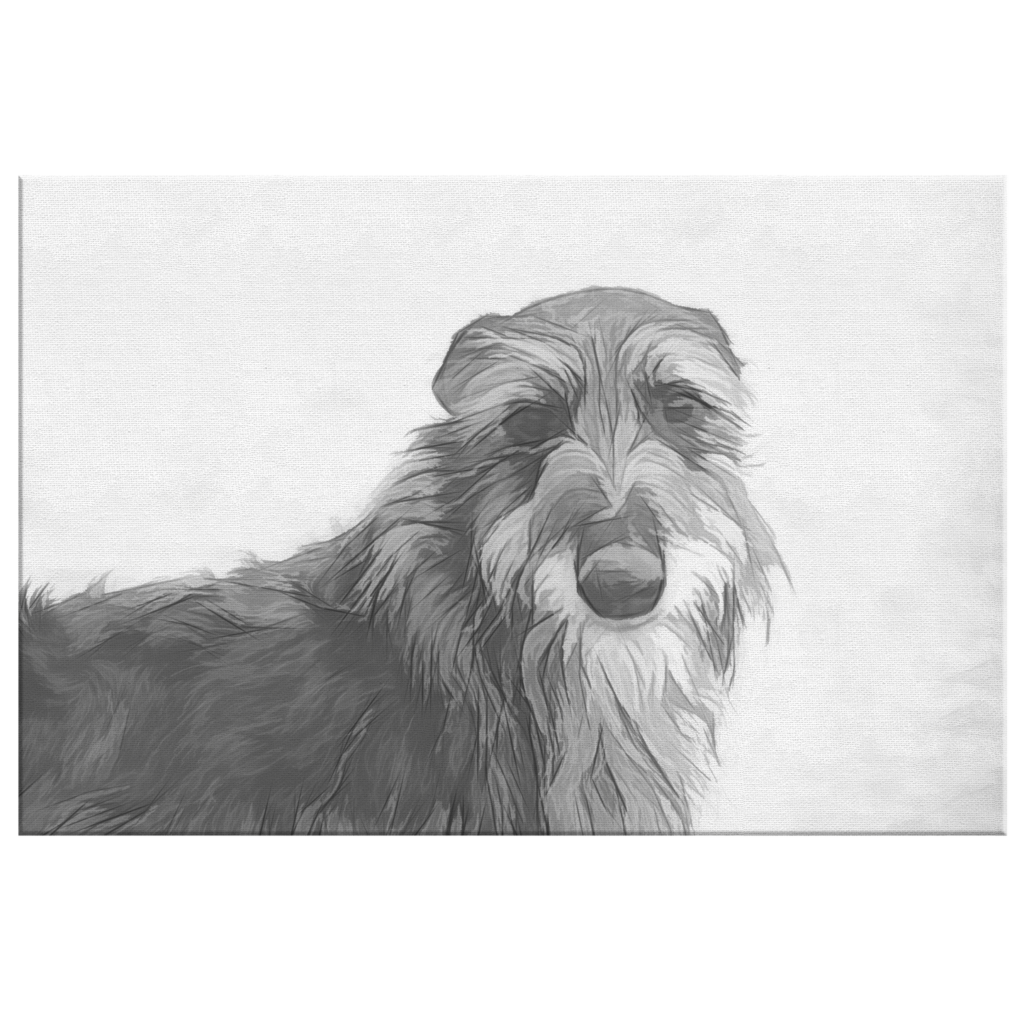 Buy canvas art with Irish Wolfhound prints online | Roscoe & Charlie