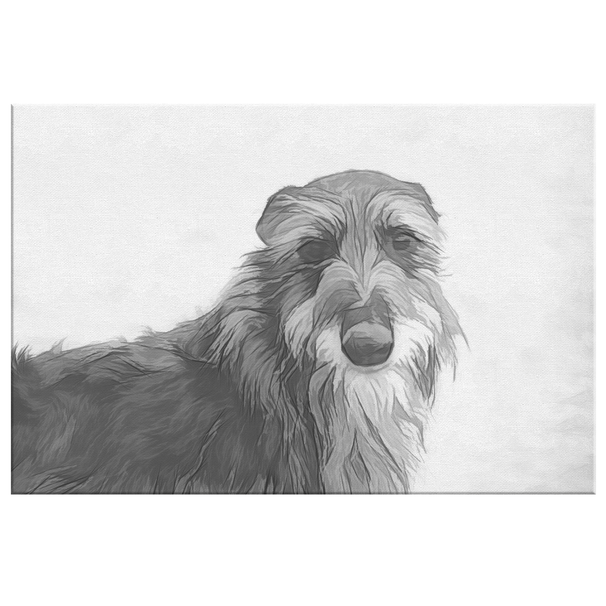 Buy canvas art with Irish Wolfhound prints online | Roscoe & Charlie