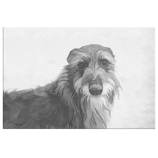 Buy canvas art with Irish Wolfhound prints online | Roscoe & Charlie