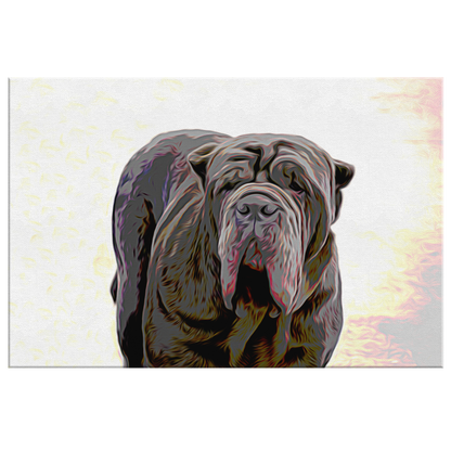 Buy canvas art with Neapolitan Mastiff prints online | Roscoe & Charlie