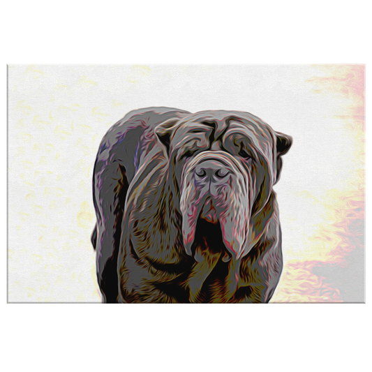 Buy canvas art with Neapolitan Mastiff prints online | Roscoe & Charlie