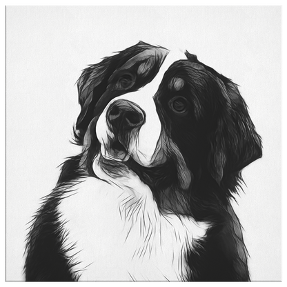 Bernie IV Gallery Canvas | Dog Wall Art