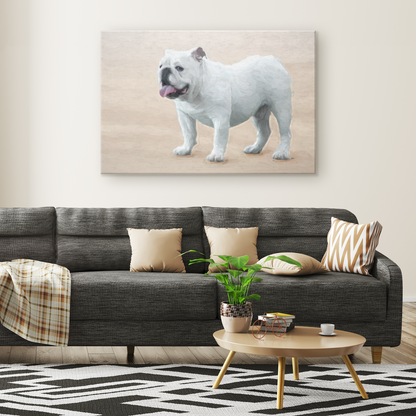 Shop for English Bulldog Pop Art Canvas | Roscoe & Charlie