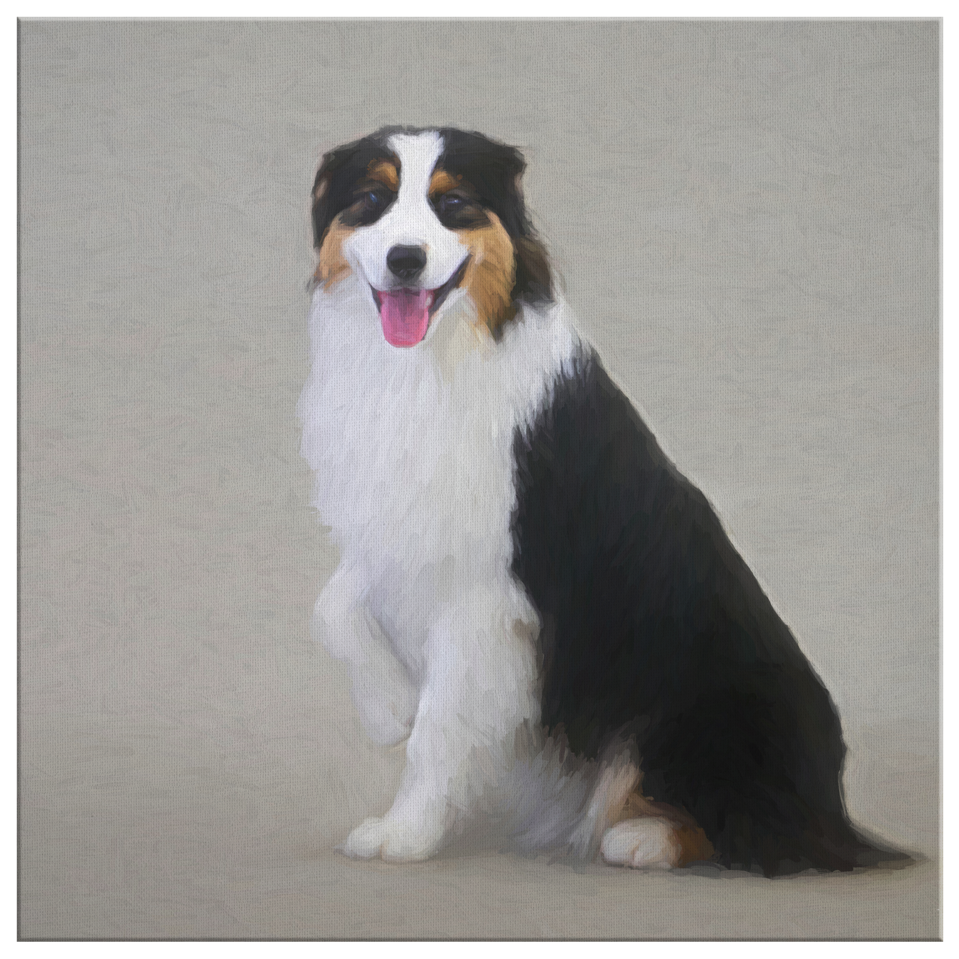 Buy canvas art with Australian Shepherd prints online | Roscoe & Charlie