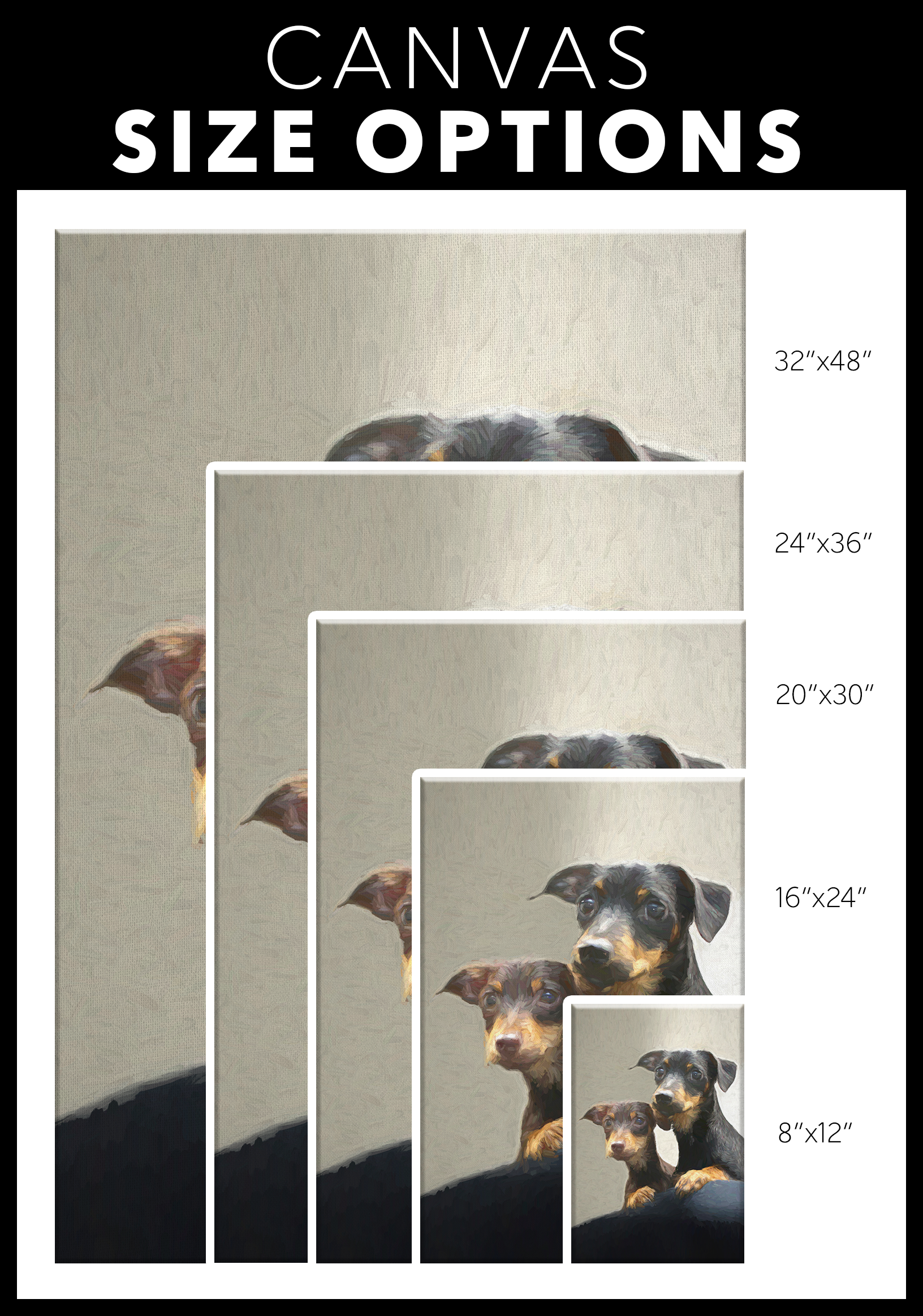 Weiner Dog Wall Canvas | Roscoe & Charlie