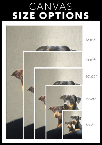 Weiner Dog Wall Canvas | Roscoe & Charlie