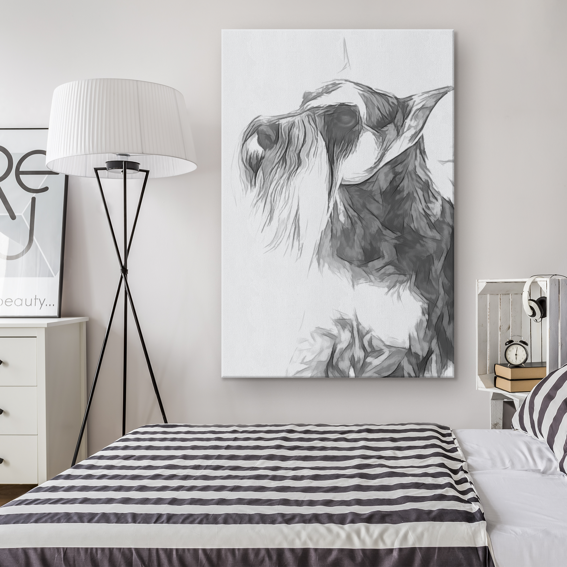 Shop for Schnauzer artwork online | Roscoe & Charlie