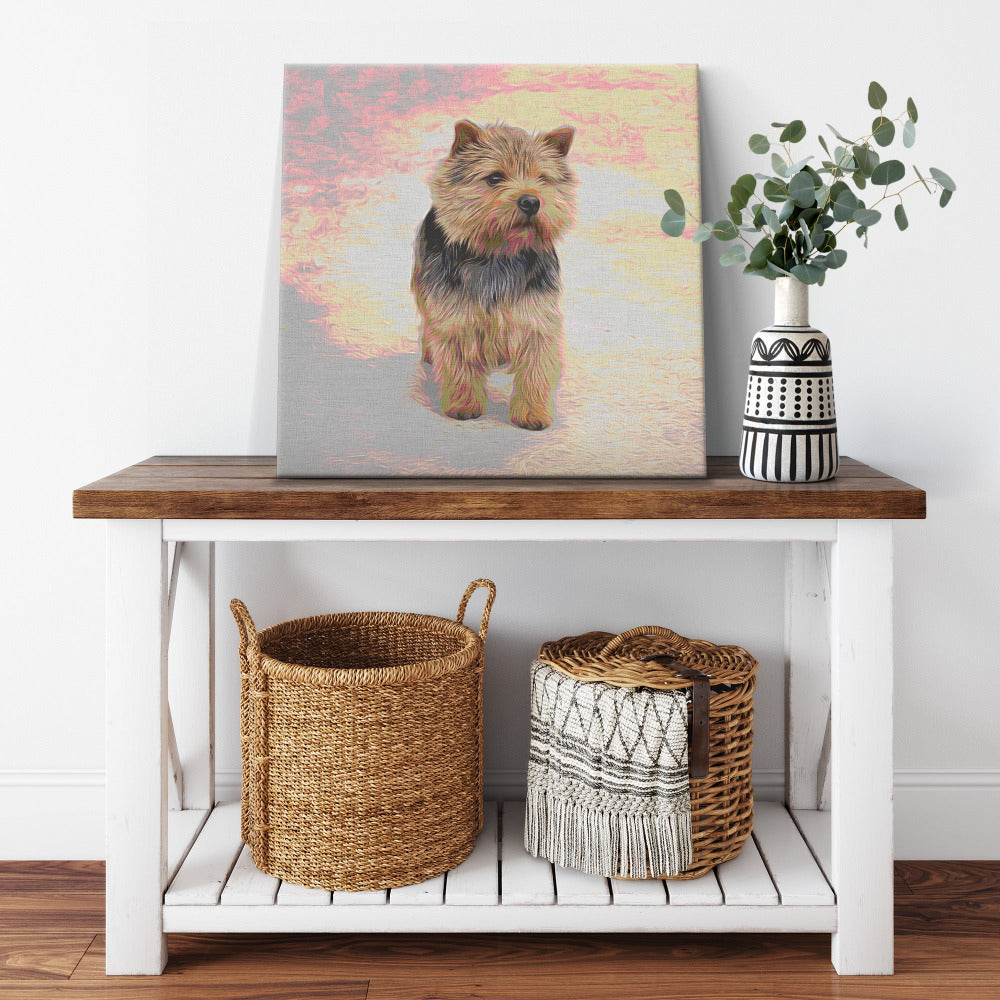 Buy Abby I Gallery Canvas | Shop for Norwich Terrier Wall Art | Roscoe & Charlie