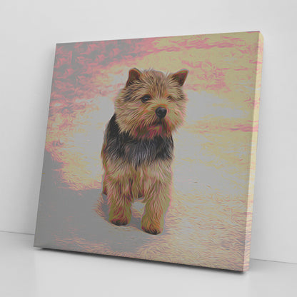 Buy Abby I Gallery Canvas | Shop for Norwich Terrier Wall Art | Roscoe & Charlie