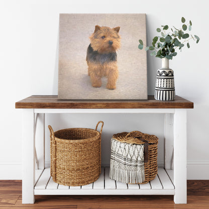 Buy Abby II Gallery Canvas | Shop Norwich Terrier Wall Art | Roscoe & Charlie