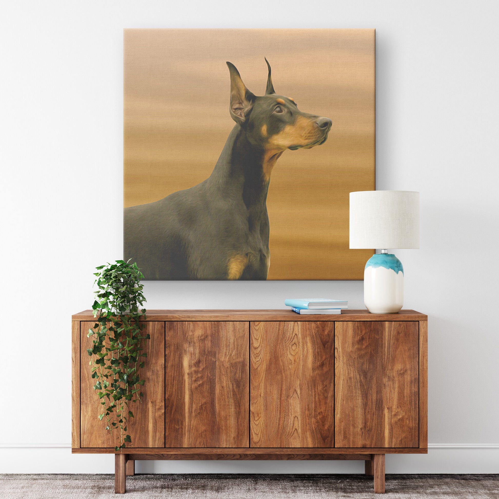 Buy Ace I Gallery Canvas | Shop Doberman Wall Art | Roscoe & Charlie