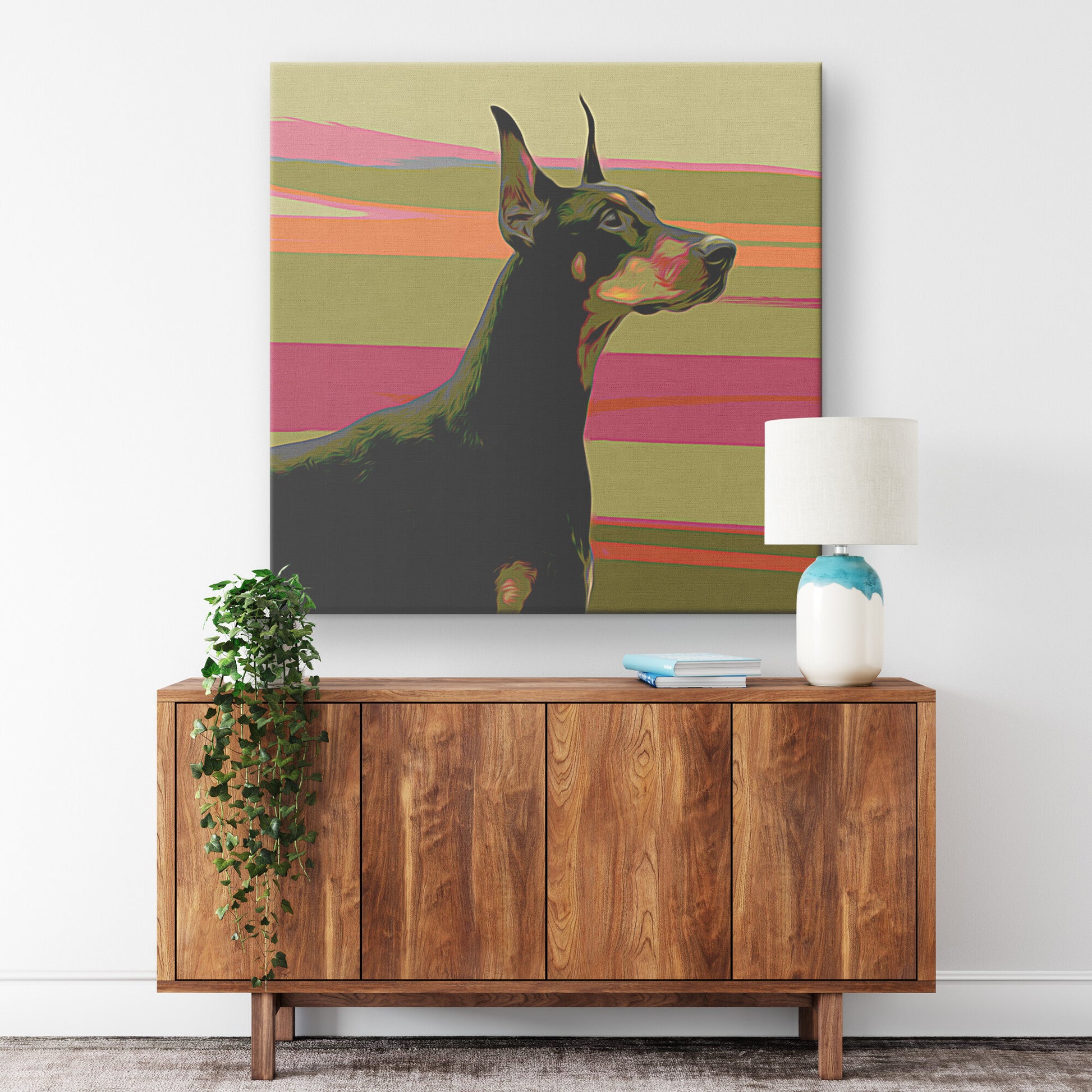 Buy Ace II Gallery Canvas | Shop Doberman Canvas Wall Art | Roscoe & Charlie