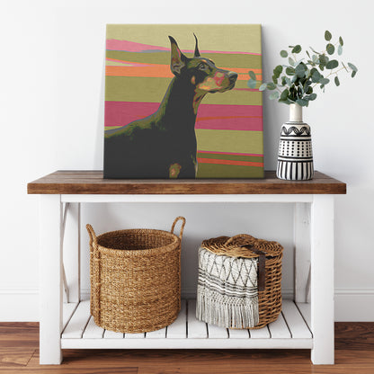 Buy Ace II Gallery Canvas | Shop Doberman Canvas Wall Art | Roscoe & Charlie