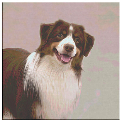 Buy Bandit II Gallery Canvas | Shop for Australian Shepherd Wall Art | Roscoe & Charlie