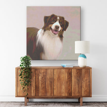 Buy Bandit II Gallery Canvas | Shop for Australian Shepherd Wall Art | Roscoe & Charlie