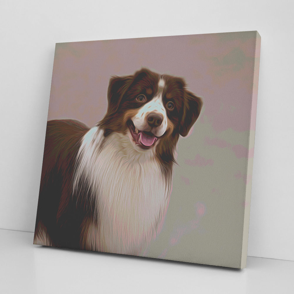 Buy Bandit II Gallery Canvas | Shop for Australian Shepherd Wall Art | Roscoe & Charlie