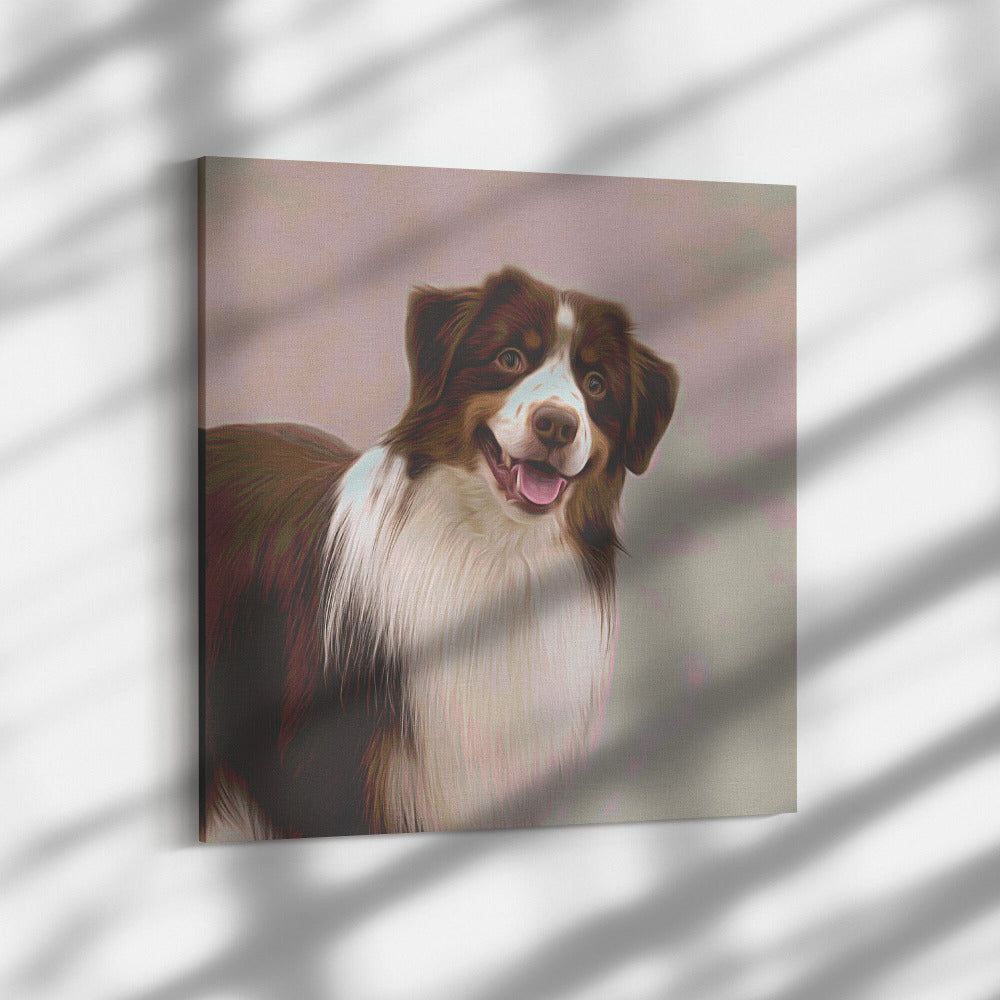 Buy Bandit II Gallery Canvas | Shop for Australian Shepherd Wall Art | Roscoe & Charlie