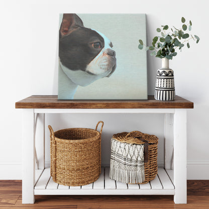 Buy Bella II Gallery Canvas | Shop for Boston Terrier Wall Art | Roscoe & Charlie