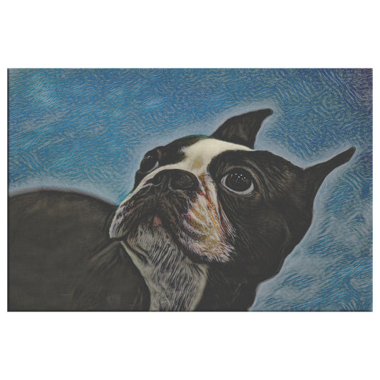 Buy Bella VII Gallery Canvas | Shop Boston Terrier Wall Art | Roscoe & Charlie