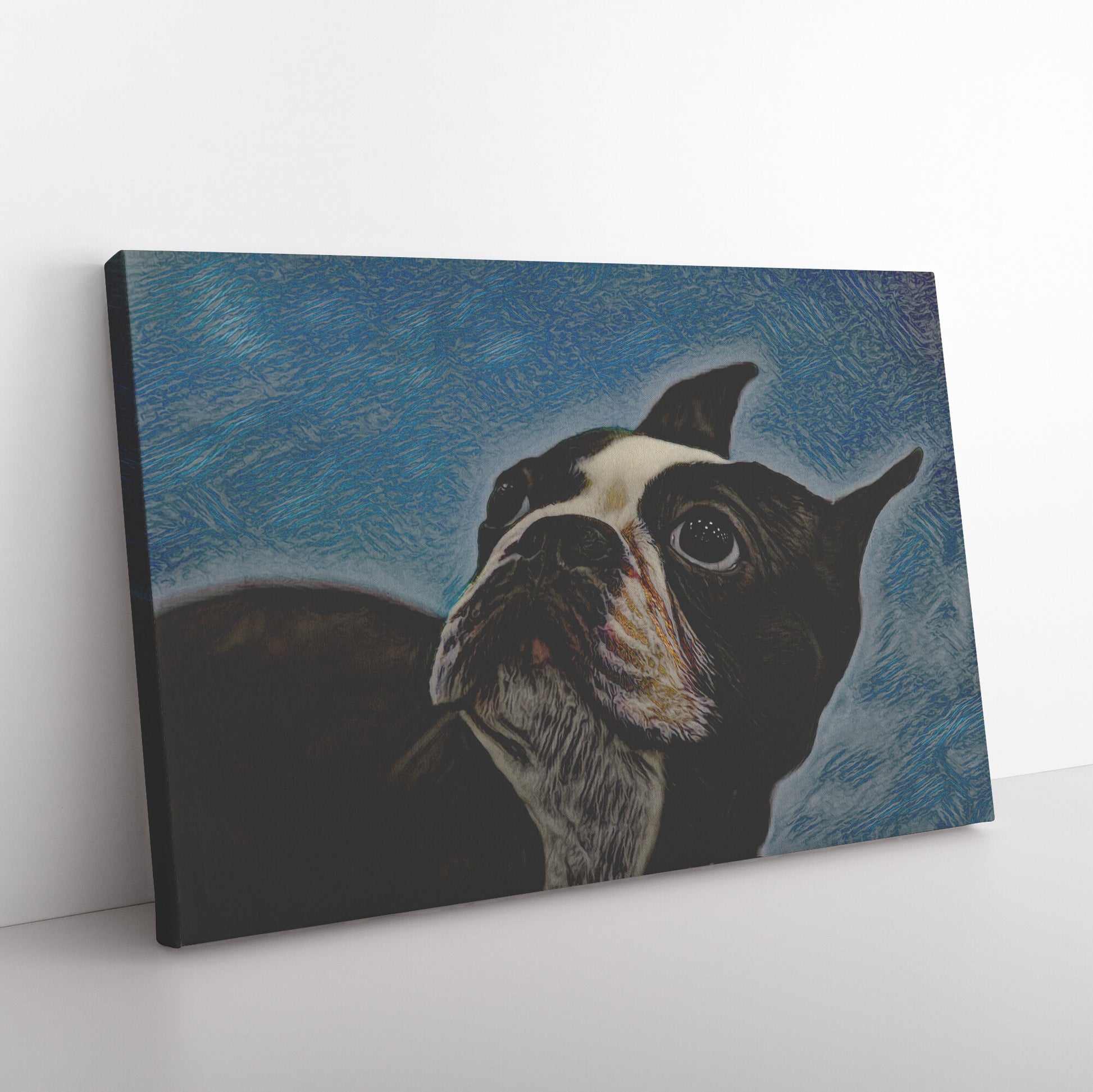 Buy Bella VII Gallery Canvas | Shop Boston Terrier Wall Art | Roscoe & Charlie