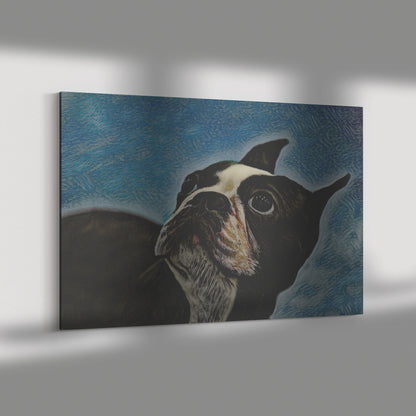 Buy Bella VII Gallery Canvas | Shop Boston Terrier Wall Art | Roscoe & Charlie