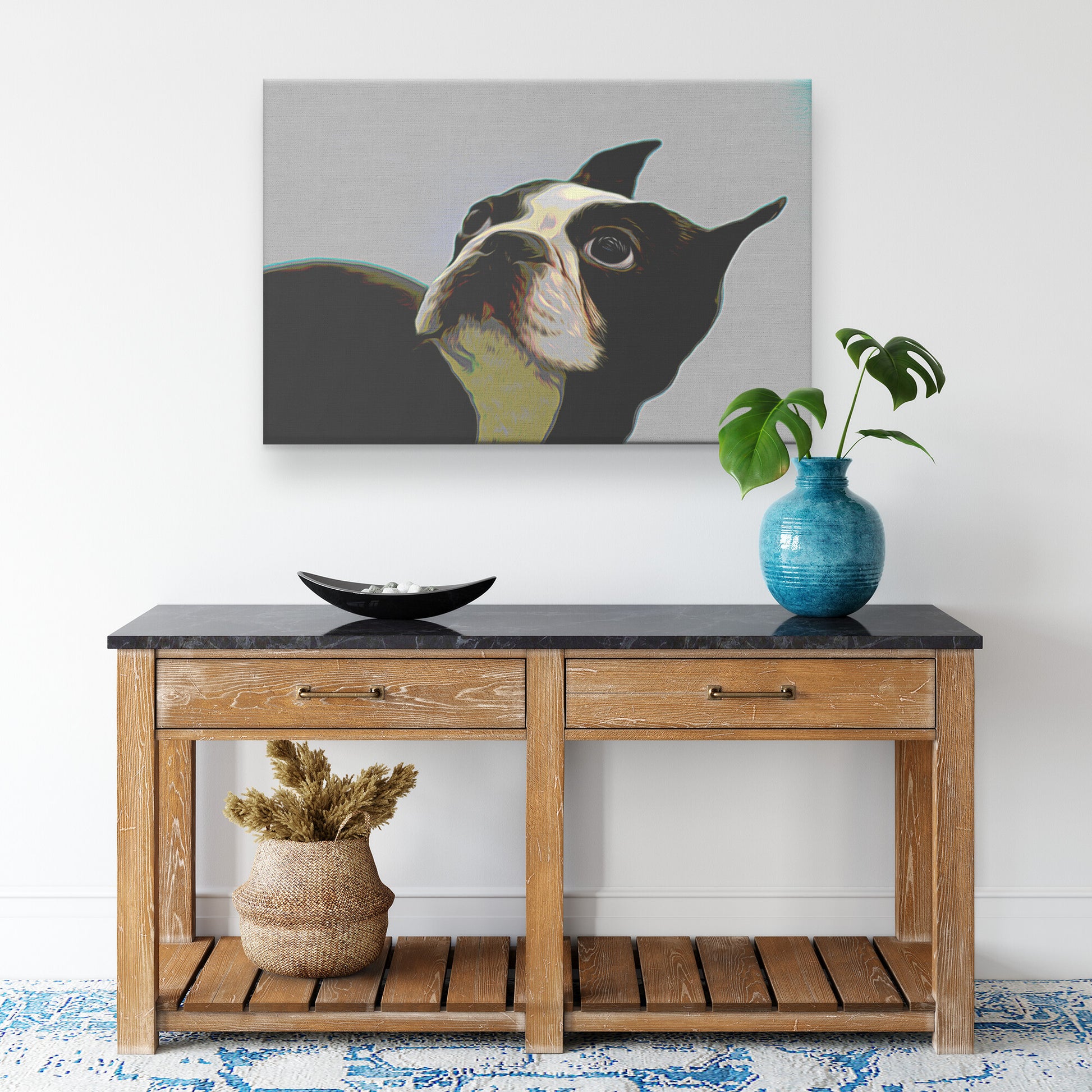 Buy Bella VIII Gallery Canvas | Shop for Boston Terrier Wall Art | Roscoe & Charlie