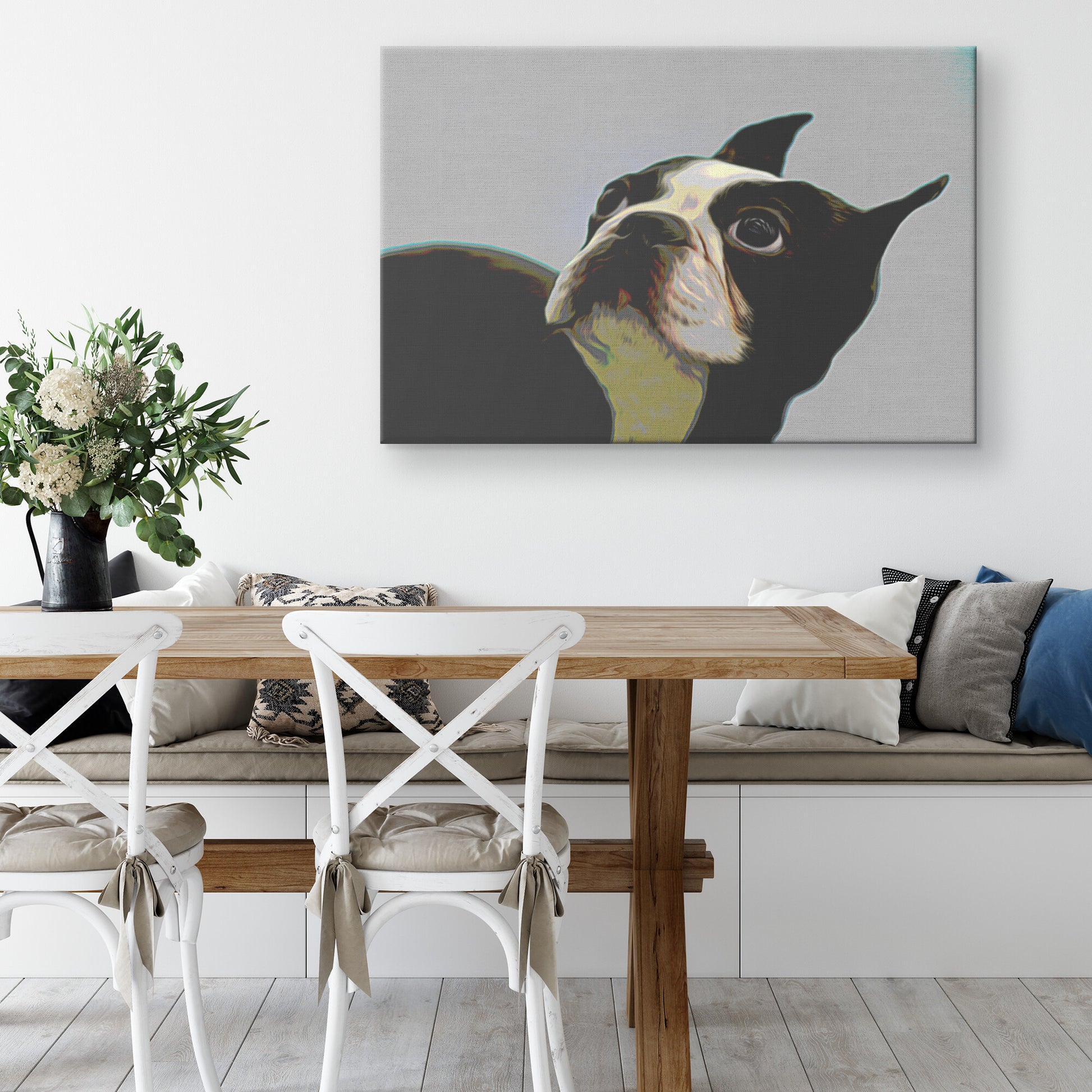 Buy Bella VIII Gallery Canvas | Shop for Boston Terrier Wall Art | Roscoe & Charlie