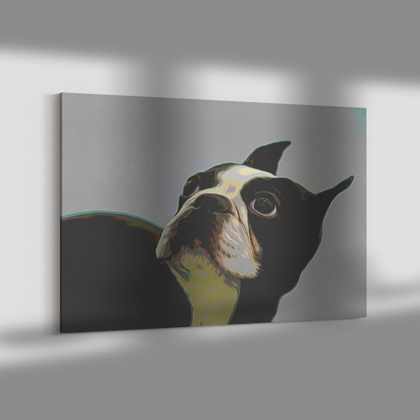 Buy Bella VIII Gallery Canvas | Shop for Boston Terrier Wall Art | Roscoe & Charlie