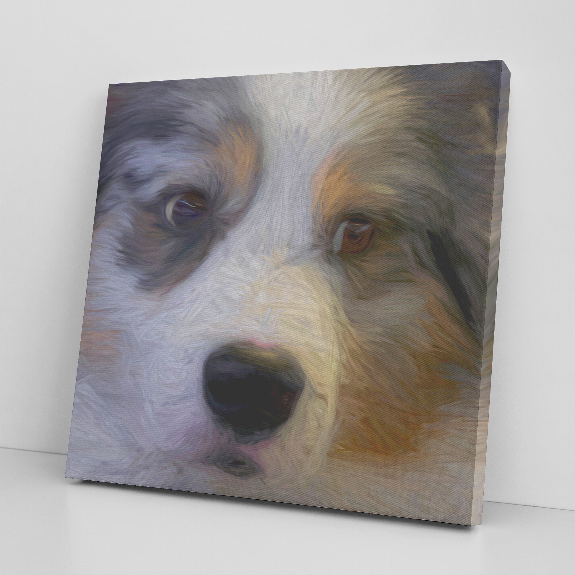 Buy Blu III Gallery Canvas | Shop Australian Shepherd Art | Roscoe & Charlie