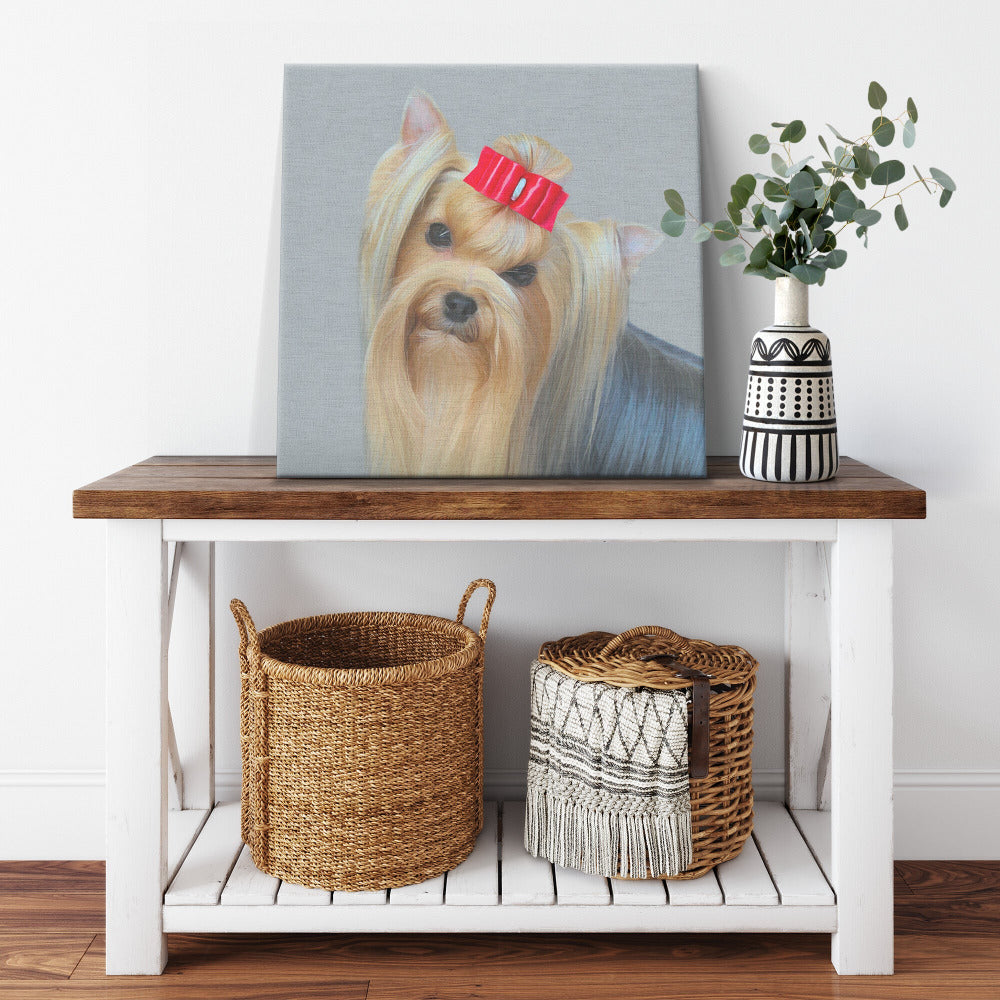 Buy Bridget I Gallery Canvas | Shop for Yorkshire Terrier Wall Art | Roscoe & Charlie