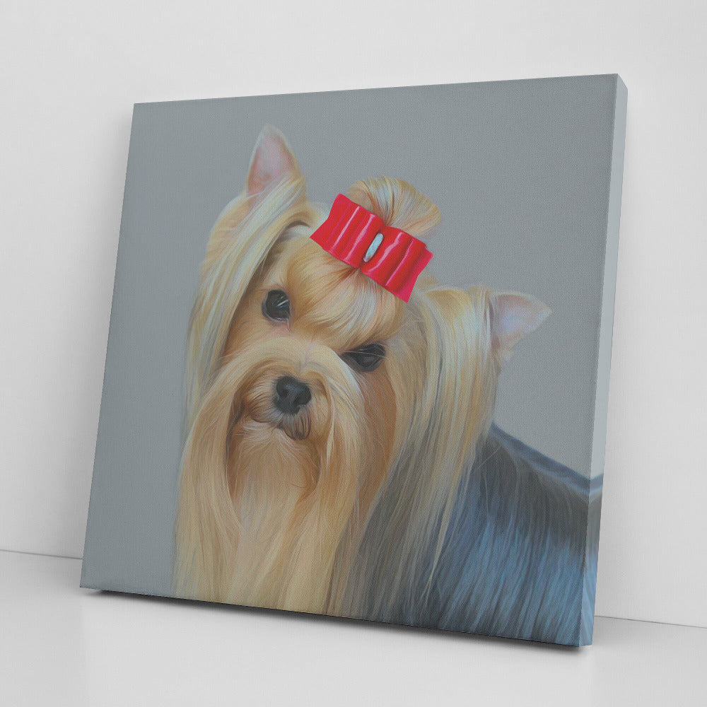 Buy Bridget I Gallery Canvas | Shop for Yorkshire Terrier Wall Art | Roscoe & Charlie